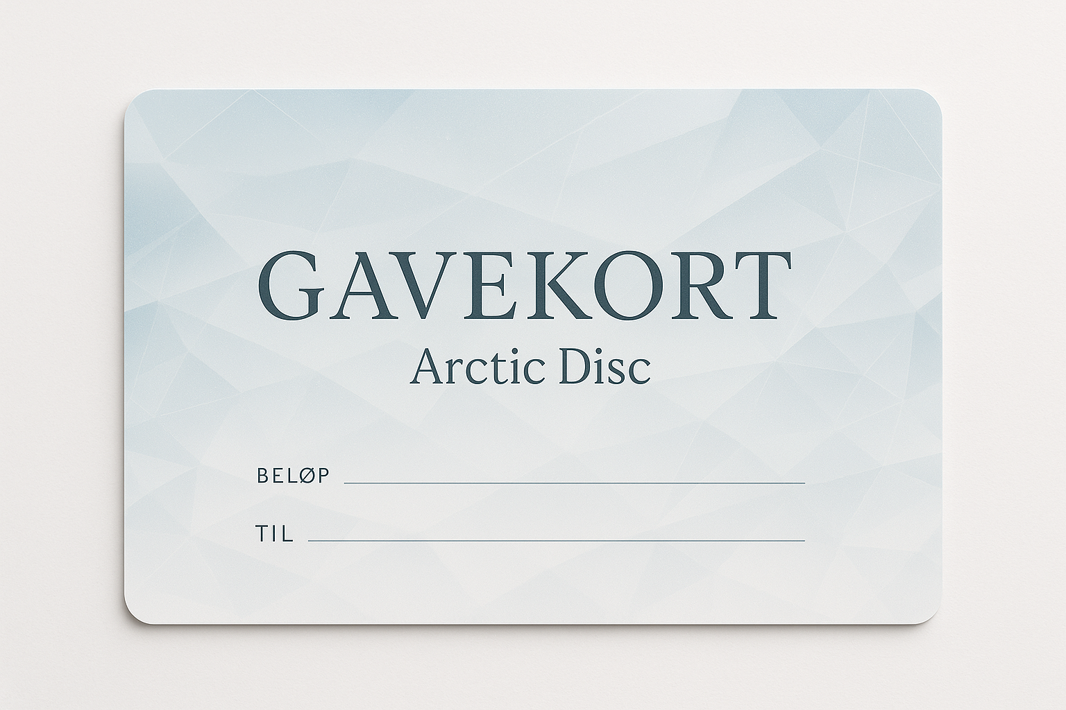 Gavekort produktbilde